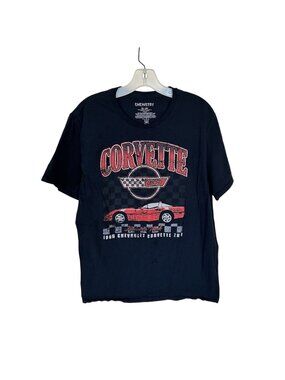 Corvette Classic Cars Mens Black T shirt Size XL 1969 Graphic Cotton Blend